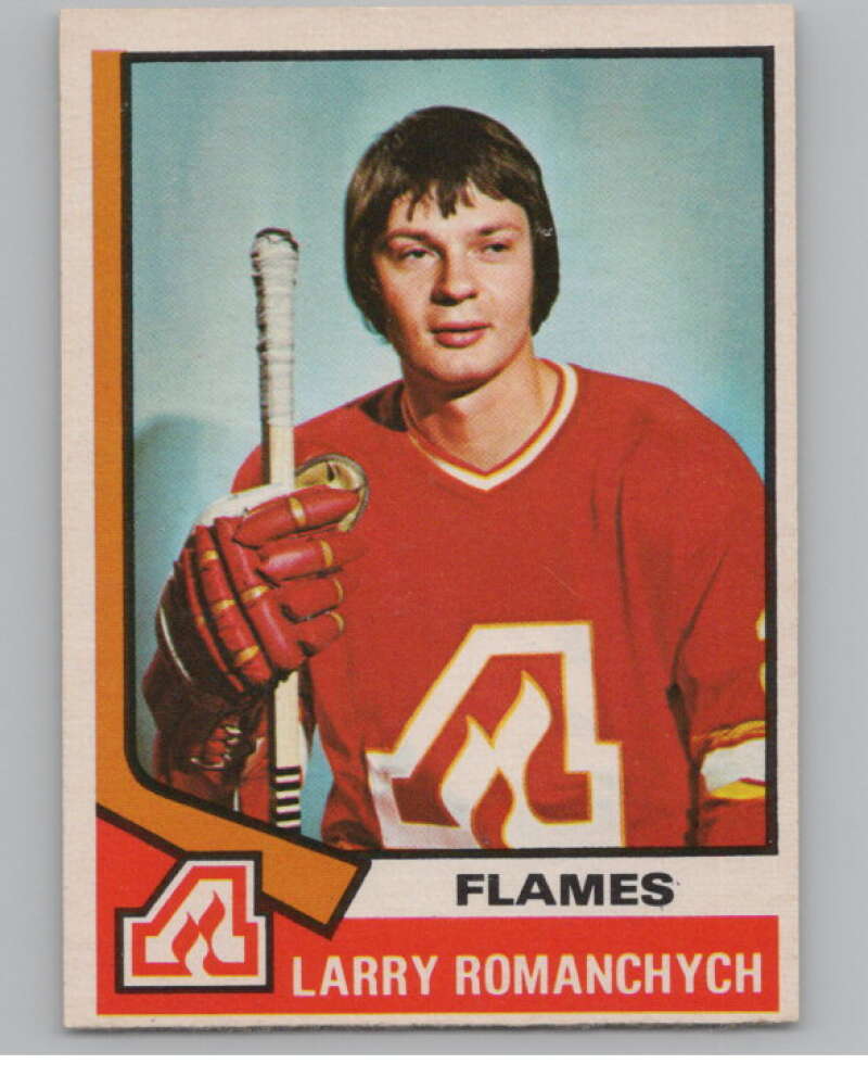 1974-75 O-Pee-Chee #157 Larry Romanchych  Atlanta Flames  V103607 Image 1