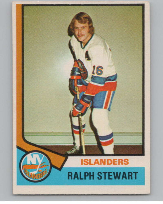 1974-75 O-Pee-Chee #158 Ralph Stewart RC Rookie New York Islanders  V103610 Image 1