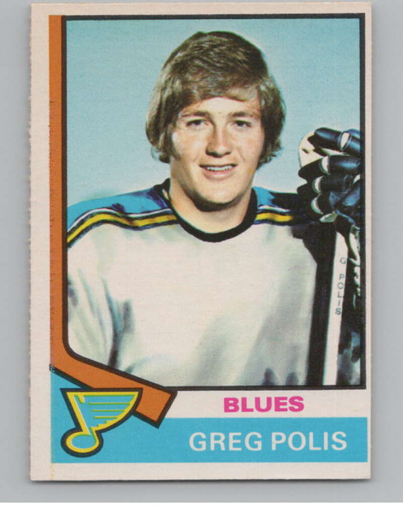 1974-75 O-Pee-Chee #164 Greg Polis  St. Louis Blues  V103614 Image 1