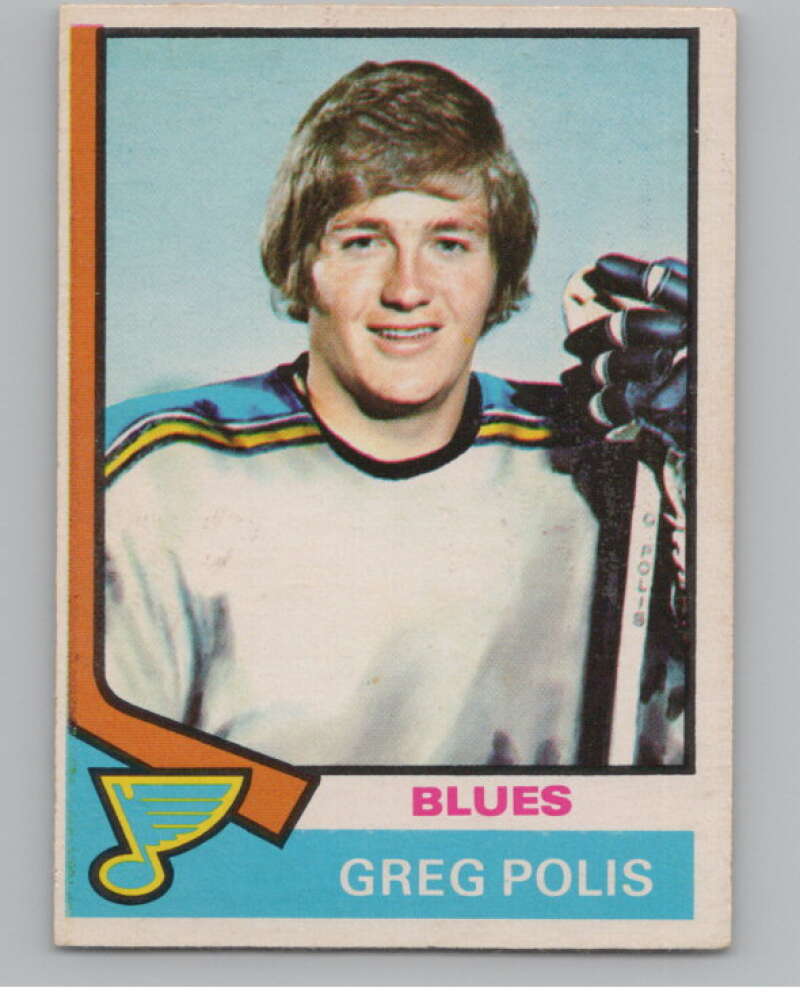 1974-75 O-Pee-Chee #164 Greg Polis  St. Louis Blues  V103615 Image 1