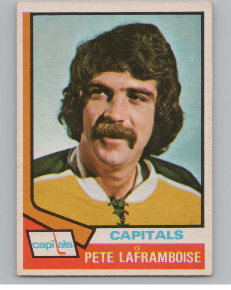 1974-75 O-Pee-Chee #166 Pete Laframboise  Washington Capitals  V103621 Image 1