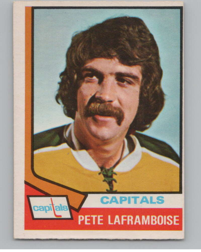 1974-75 O-Pee-Chee #166 Pete Laframboise  Washington Capitals  V103622 Image 1