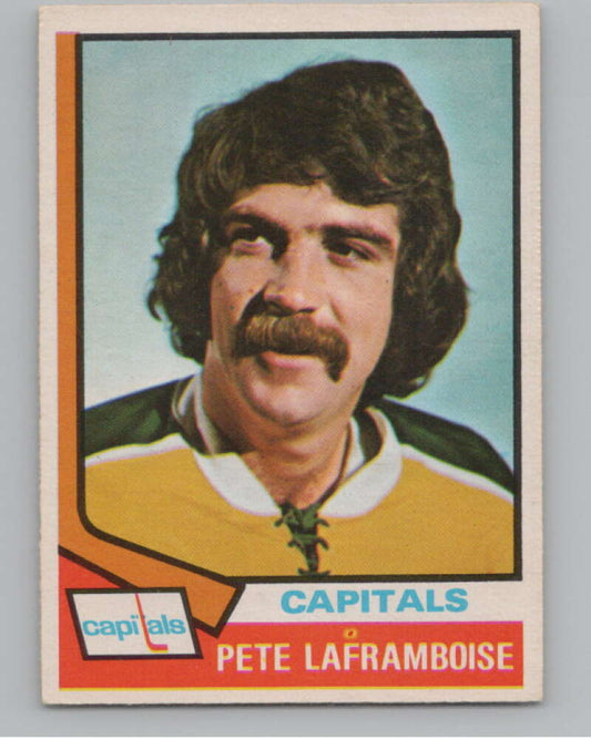1974-75 O-Pee-Chee #166 Pete Laframboise  Washington Capitals  V103623 Image 1