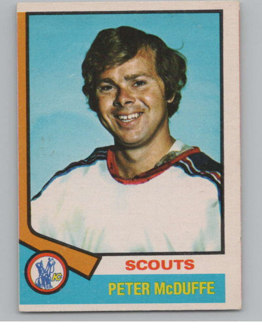1974-75 O-Pee-Chee #173 Peter McDuffe  Kansas City Scouts  V103630 Image 1