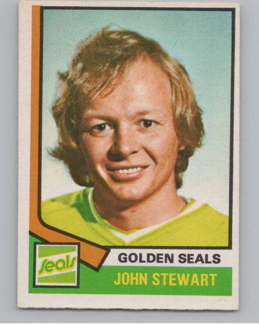 1974-75 O-Pee-Chee #175 John Stewart  RC Rookie Golden Seals  V103634 Image 1