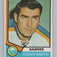 1974-75 O-Pee-Chee #176 Floyd Smith CO  Buffalo Sabres  V103636 Image 1