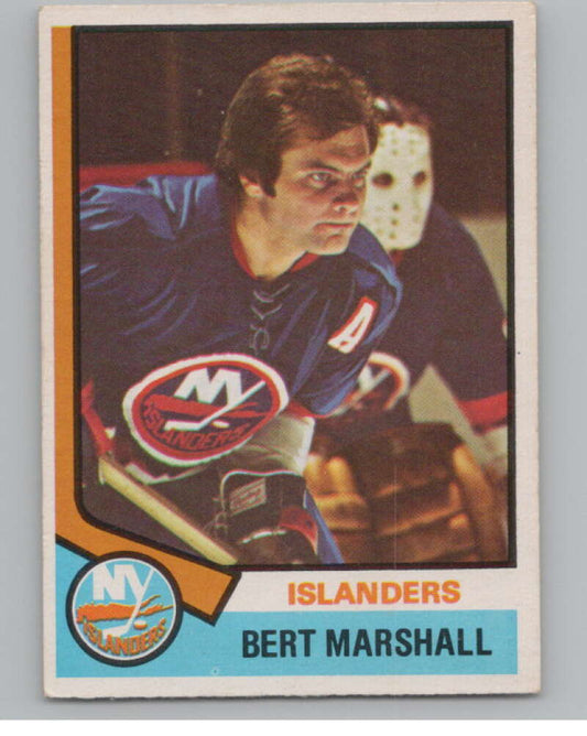 1974-75 O-Pee-Chee #177 Bert Marshall  New York Islanders  V103637 Image 1
