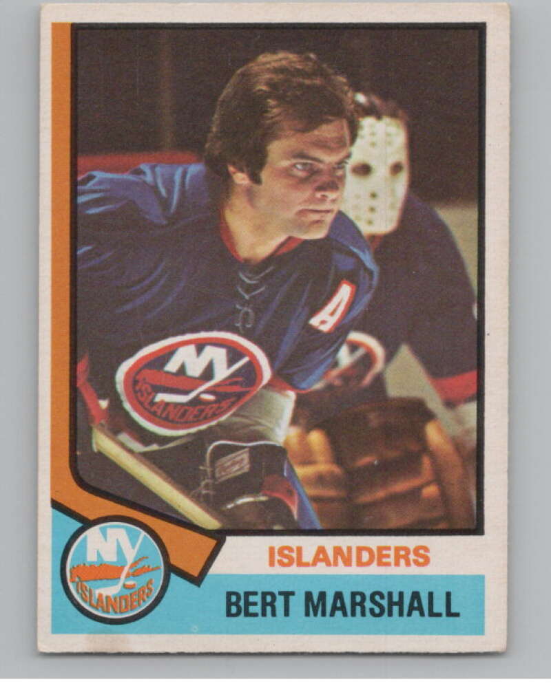 1974-75 O-Pee-Chee #177 Bert Marshall  New York Islanders  V103639 Image 1