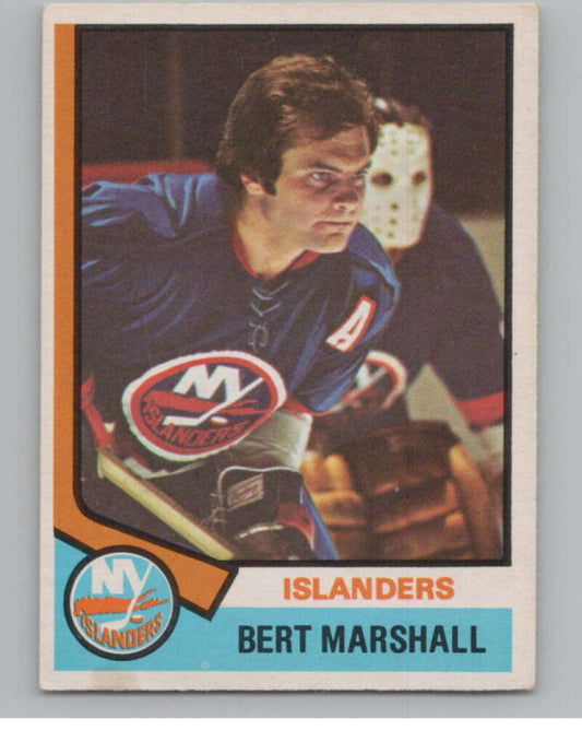 1974-75 O-Pee-Chee #177 Bert Marshall  New York Islanders  V103639 Image 1