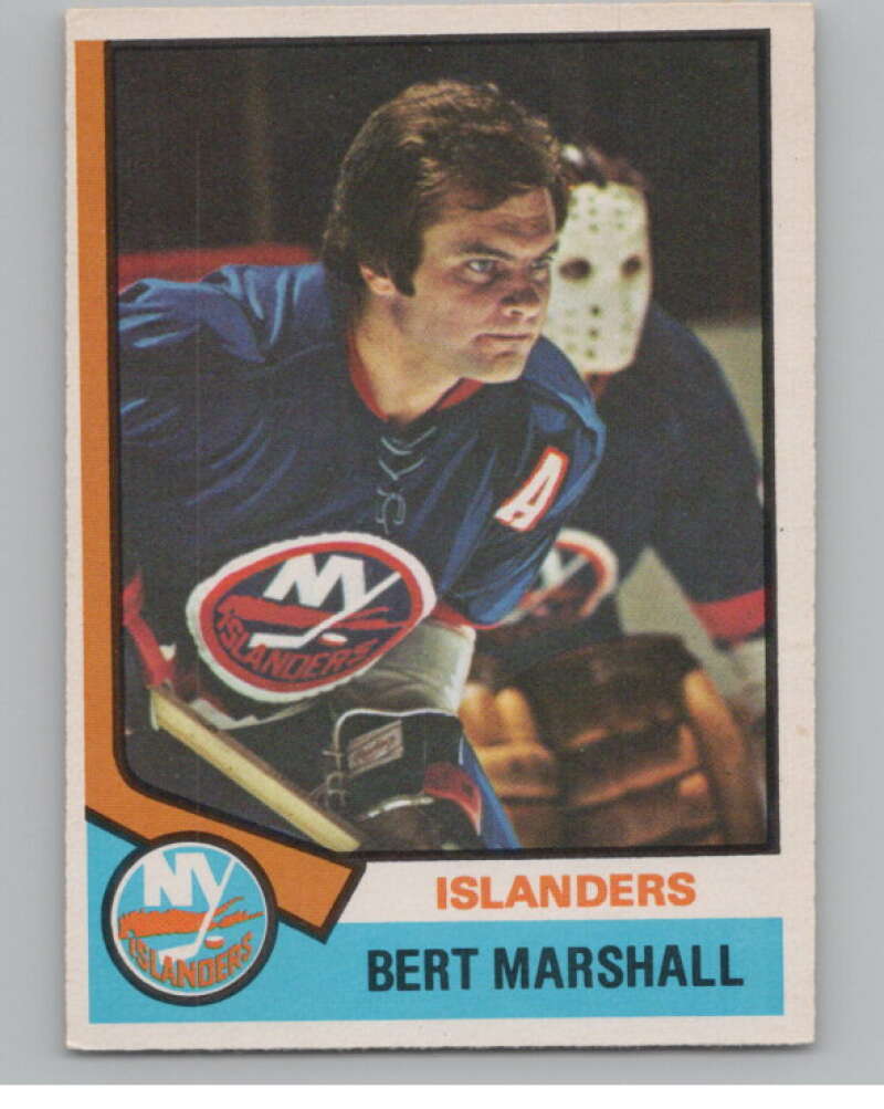 1974-75 O-Pee-Chee #177 Bert Marshall  New York Islanders  V103640 Image 1