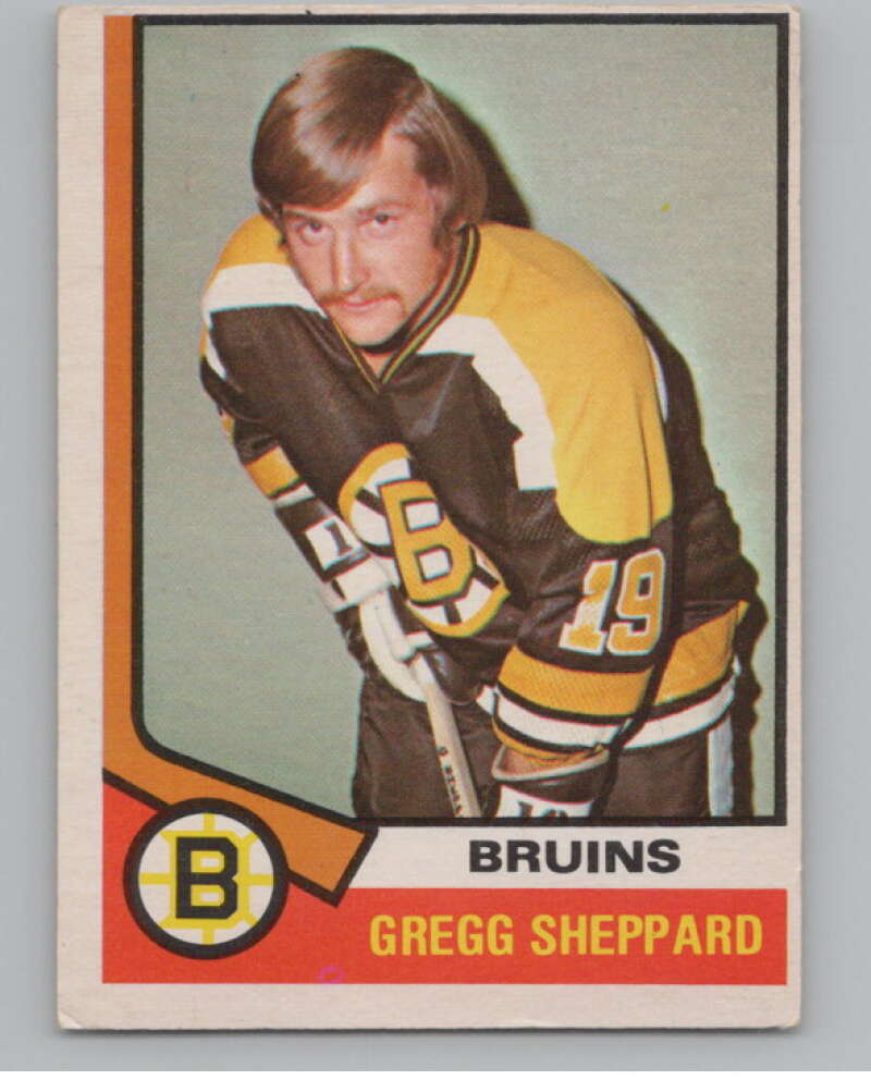 1974-75 O-Pee-Chee #184 Gregg Sheppard  Boston Bruins  V103651 Image 1