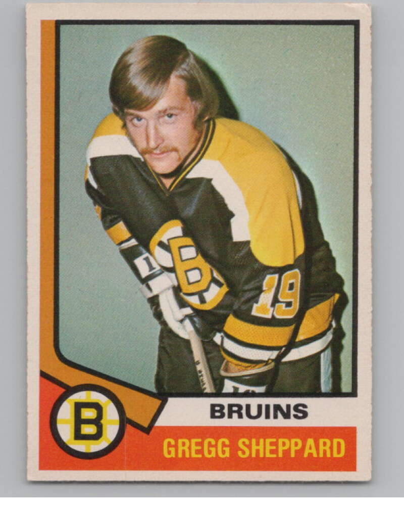1974-75 O-Pee-Chee #184 Gregg Sheppard  Boston Bruins  V103652 Image 1