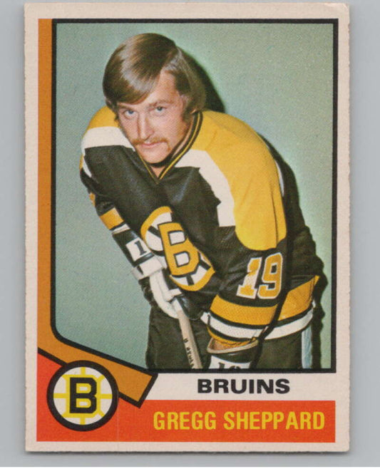 1974-75 O-Pee-Chee #184 Gregg Sheppard  Boston Bruins  V103652 Image 1