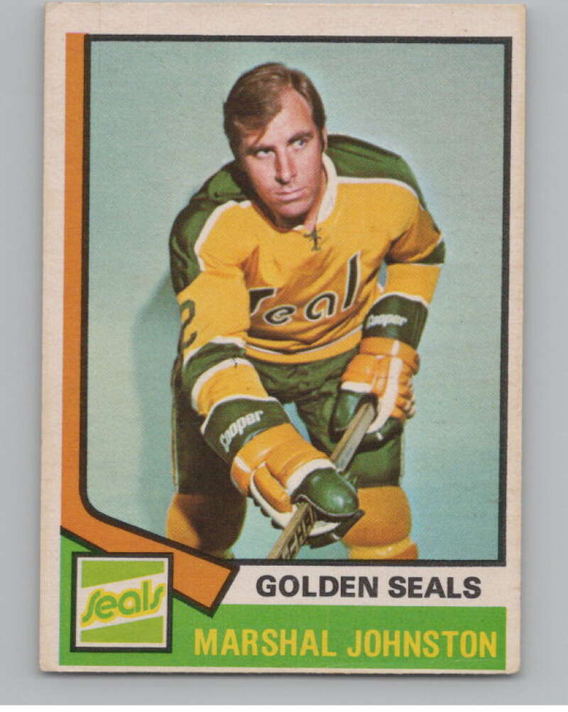 1974-75 O-Pee-Chee #189 Marshall Johnston  California Golden Seals  V103665 Image 1