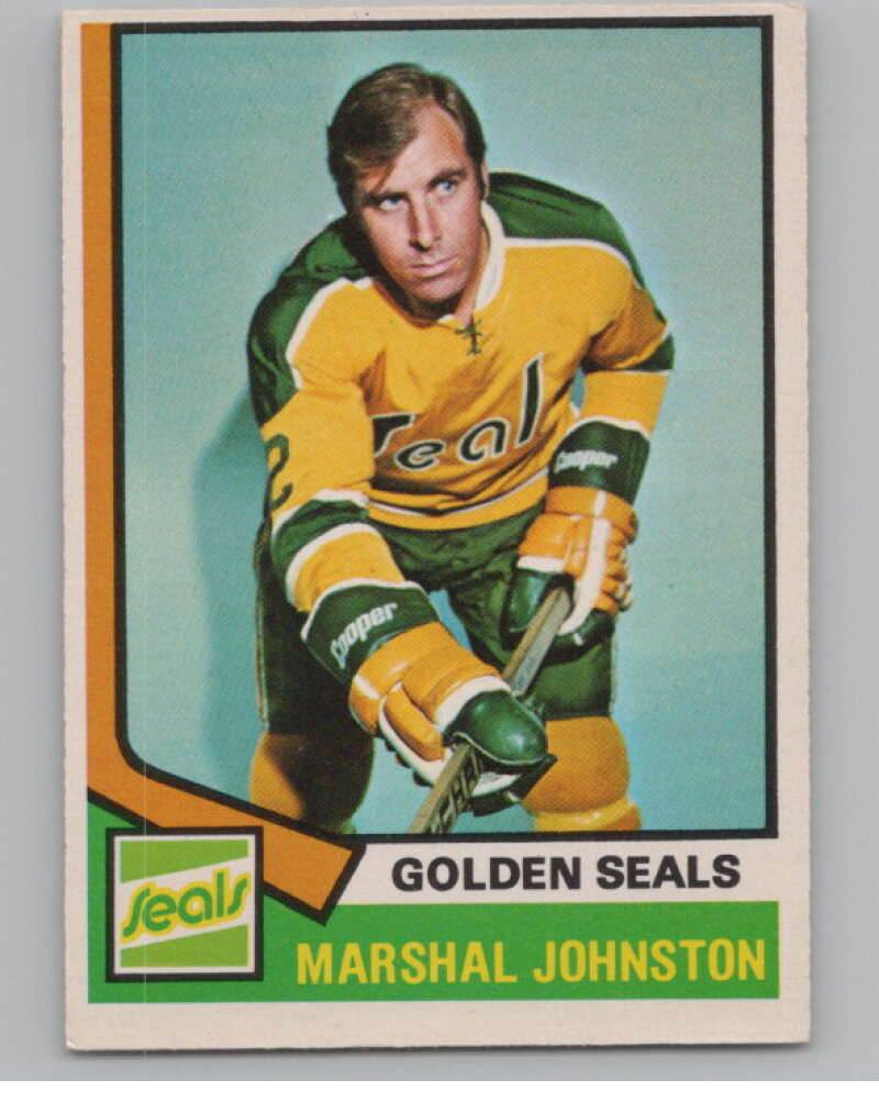 1974-75 O-Pee-Chee #189 Marshall Johnston  California Golden Seals  V103666 Image 1