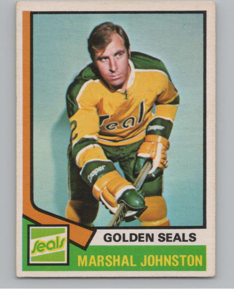 1974-75 O-Pee-Chee #189 Marshall Johnston  California Golden Seals  V103668 Image 1