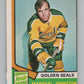 1974-75 O-Pee-Chee #189 Marshall Johnston  California Golden Seals  V103669 Image 1