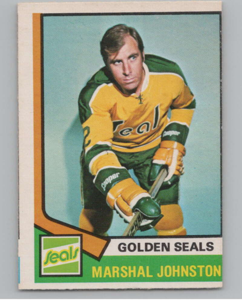 1974-75 O-Pee-Chee #189 Marshall Johnston  California Golden Seals  V103669 Image 1