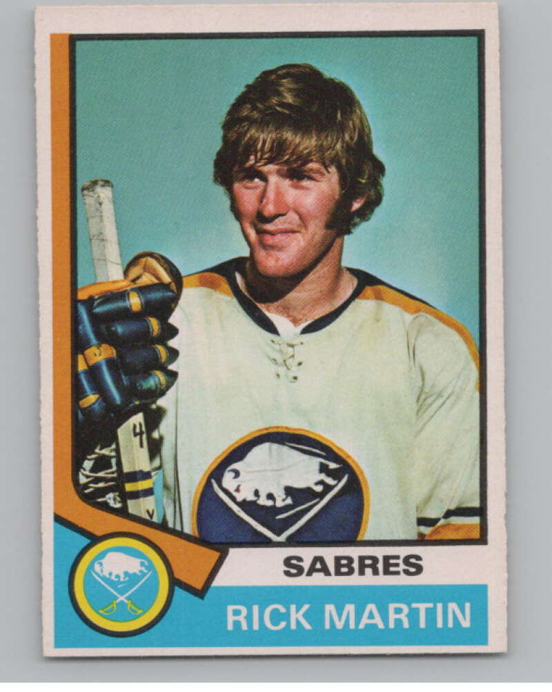 1974-75 O-Pee-Chee #190 Rick Martin  Buffalo Sabres  V103670 Image 1