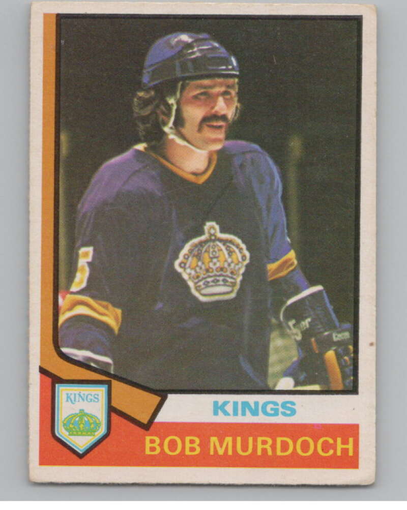 1974-75 O-Pee-Chee #194 Bob Murdoch  RC Rookie Los Angeles Kings  V103675 Image 1