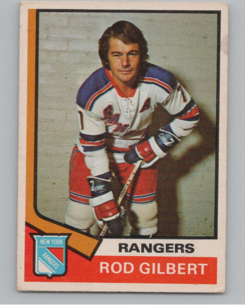 1974-75 O-Pee-Chee #201 Rod Gilbert  New York Rangers  V103685 Image 1
