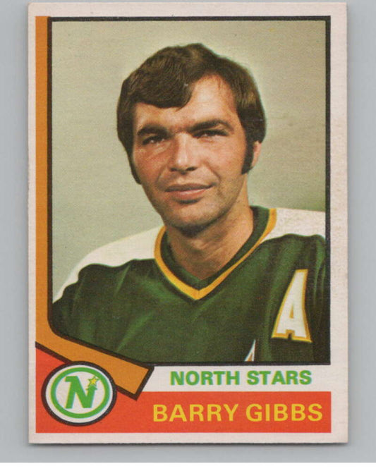 1974-75 O-Pee-Chee #203 Barry Gibbs  Minnesota North Stars  V103687 Image 1