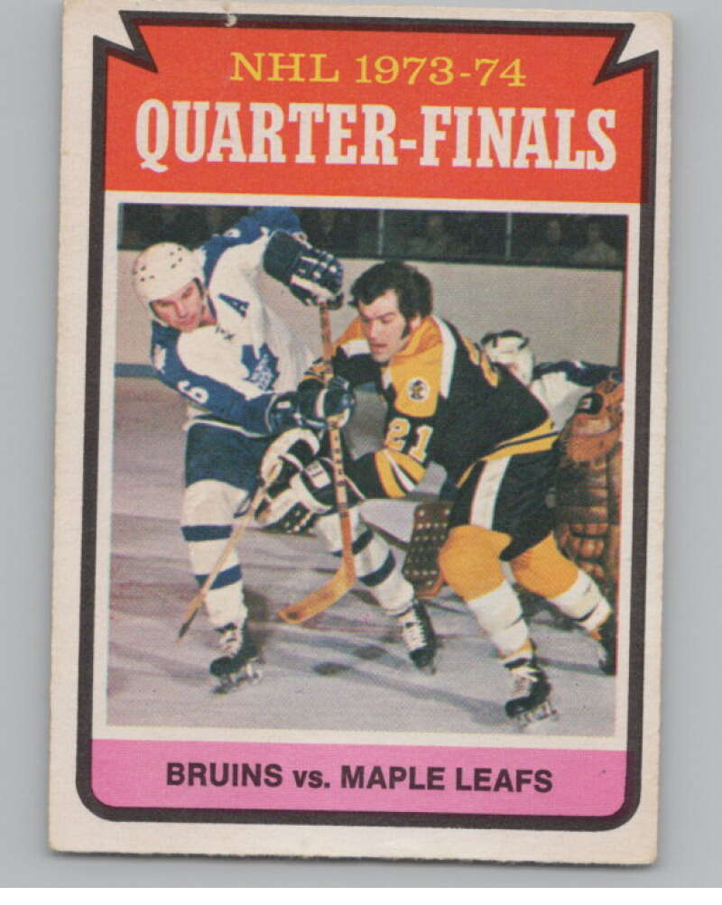 1974-75 O-Pee-Chee #211 Quarterfinals  Boston Bruins  V103692 Image 1