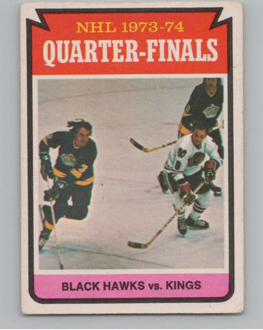 1974-75 O-Pee-Chee #212 Quarterfinals  Chicago Blackhawks  V103693 Image 1