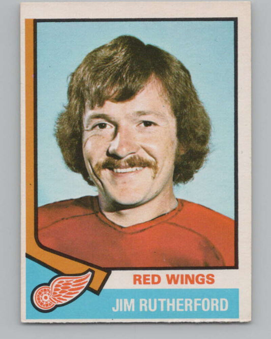 1974-75 O-Pee-Chee #225 Jim Rutherford  Detroit Red Wings  V103708 Image 1