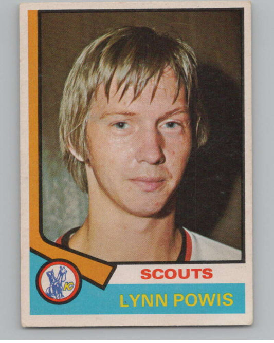 1974-75 O-Pee-Chee #227 Lynn Powis  Kansas City Scouts  V103710 Image 1