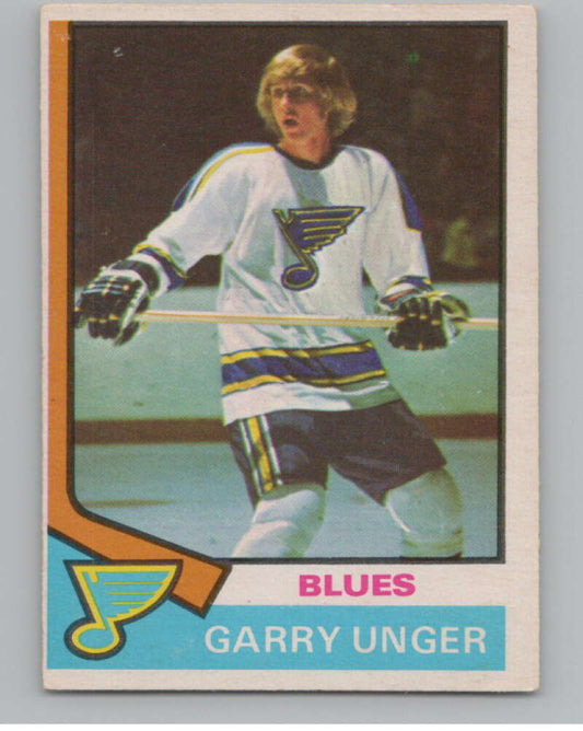 1974-75 O-Pee-Chee #237 Garry Unger  St. Louis Blues  V103719 Image 1