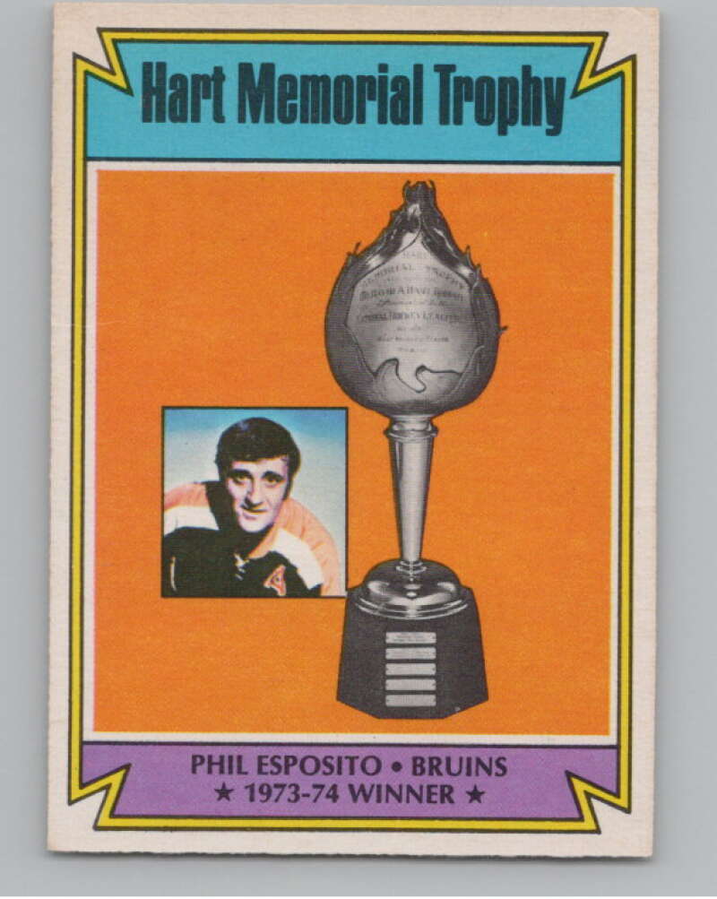 1974-75 O-Pee-Chee #244 Phil Esposito  Boston Bruins  V103730 Image 1