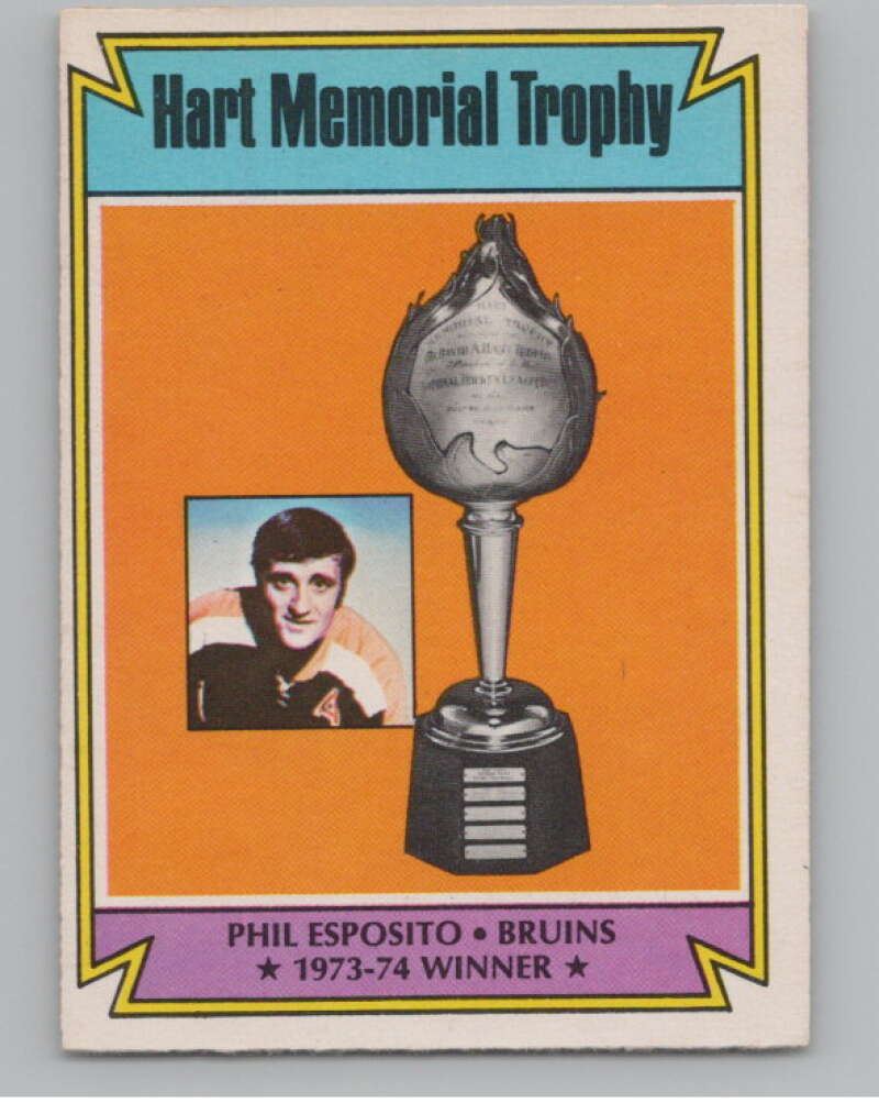 1974-75 O-Pee-Chee #244 Phil Esposito  Boston Bruins  V103731 Image 1