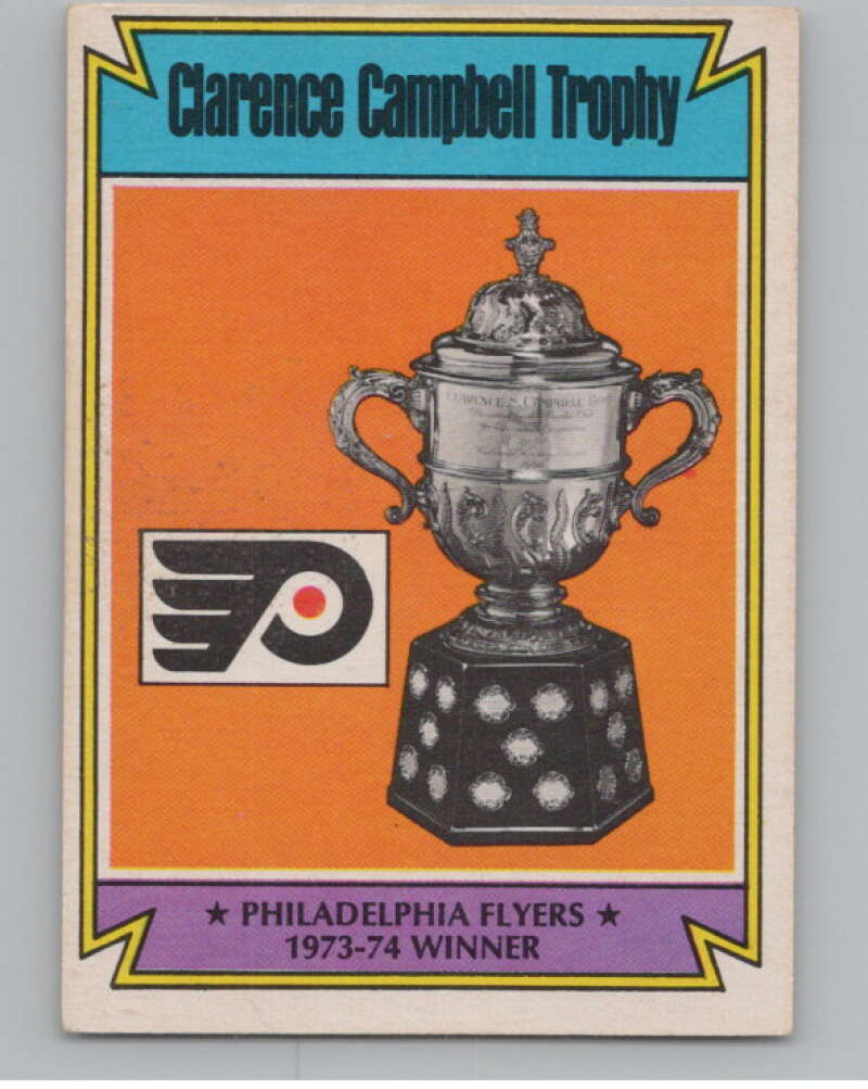 1974-75 O-Pee-Chee #253 Philadelphia Flyers Campbell Trophy  V103738 Image 1