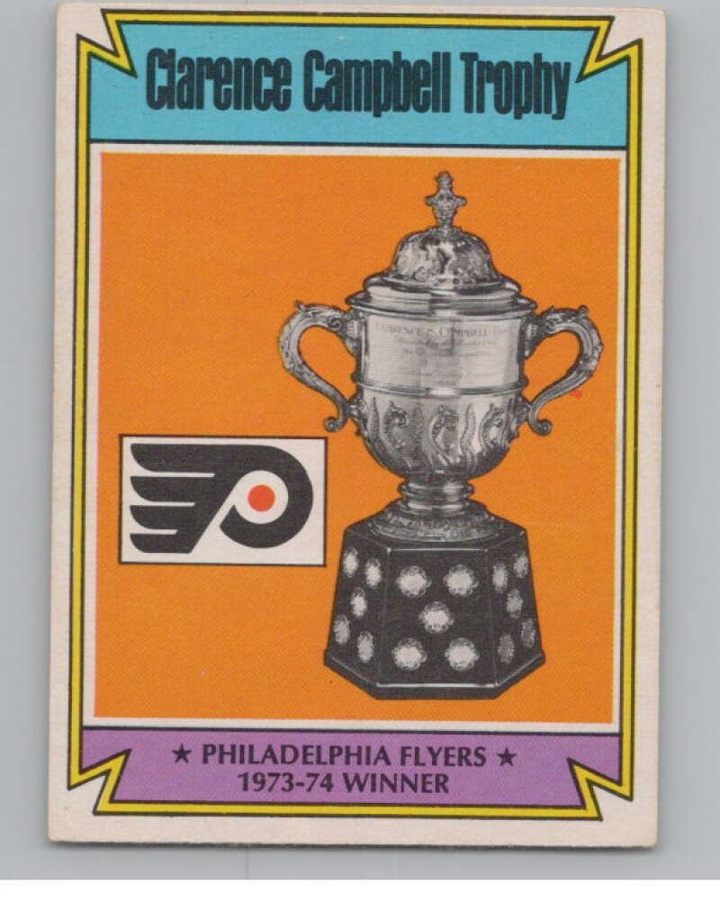 1974-75 O-Pee-Chee #253 Philadelphia Flyers Campbell Trophy  V103739 Image 1