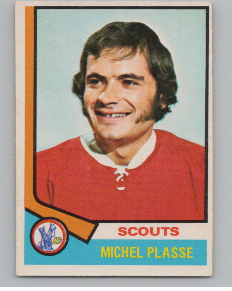1974-75 O-Pee-Chee #257 Michel Plasse  Kansas City Scouts  V103743 Image 1