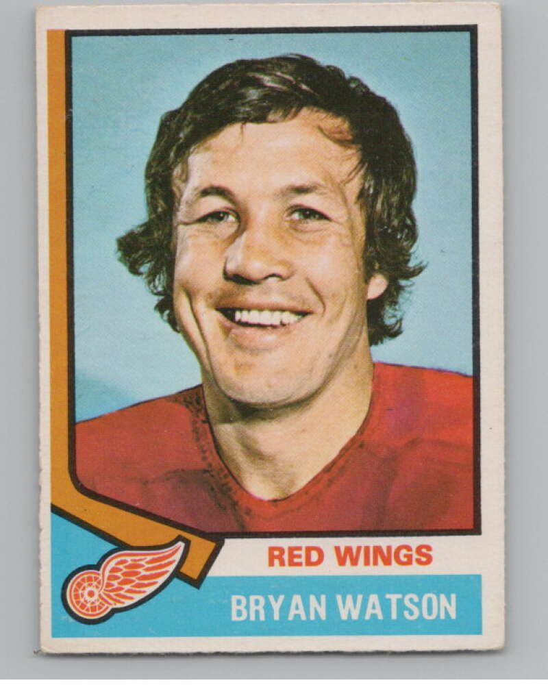 1974-75 O-Pee-Chee #259 Bryan Watson  Detroit Red Wings  V103746 Image 1