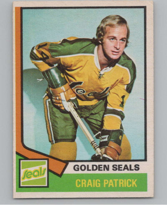 1974-75 O-Pee-Chee #262 Craig Patrick  California Golden Seals  V103747 Image 1
