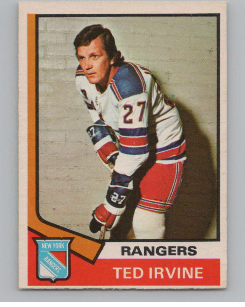 1974-75 O-Pee-Chee #264 Ted Irvine  New York Rangers  V103752 Image 1