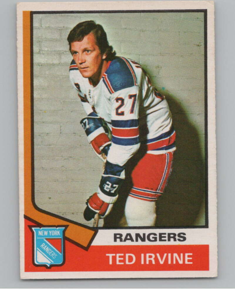 1974-75 O-Pee-Chee #264 Ted Irvine  New York Rangers  V103753 Image 1