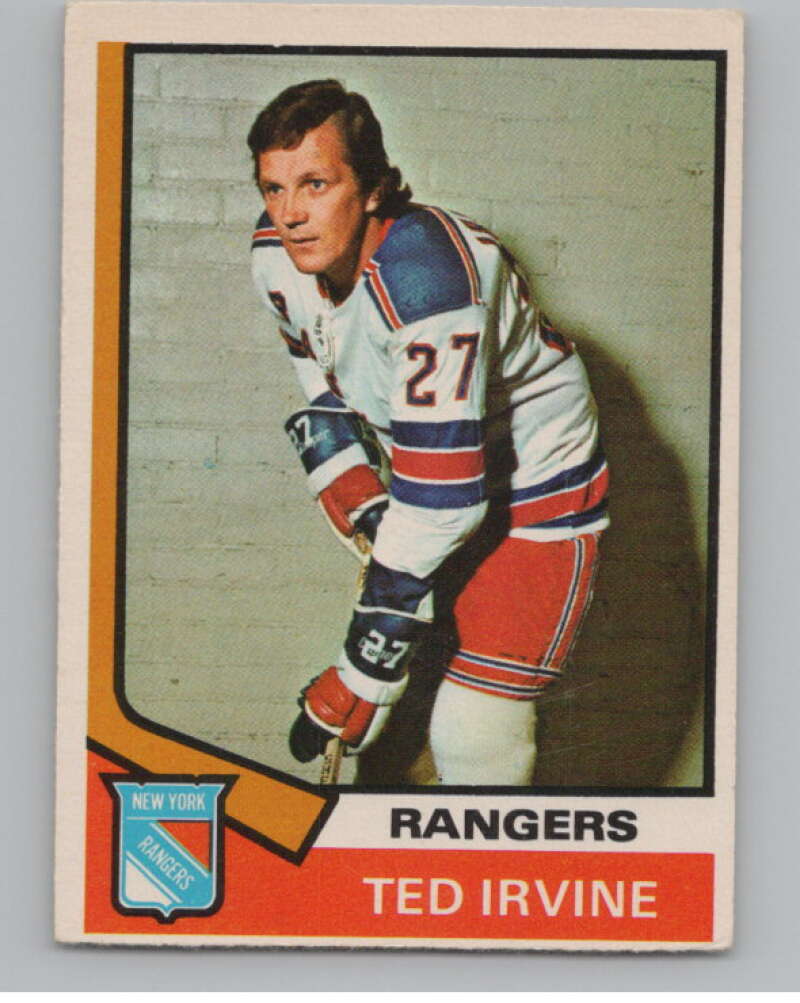 1974-75 O-Pee-Chee #264 Ted Irvine  New York Rangers  V103754 Image 1