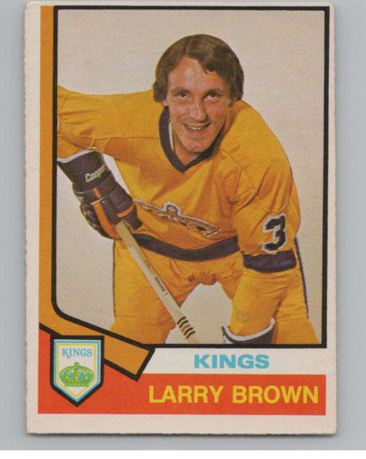 1974-75 O-Pee-Chee #271 Larry Brown  RC Rookie Los Angeles Kings  V103759 Image 1