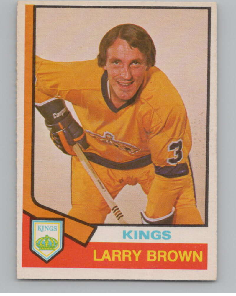 1974-75 O-Pee-Chee #271 Larry Brown  RC Rookie Los Angeles Kings  V103760 Image 1