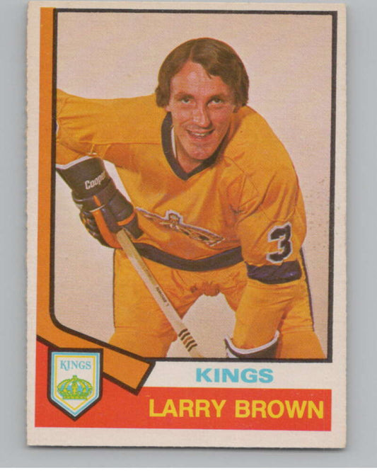 1974-75 O-Pee-Chee #271 Larry Brown  RC Rookie Los Angeles Kings  V103760 Image 1