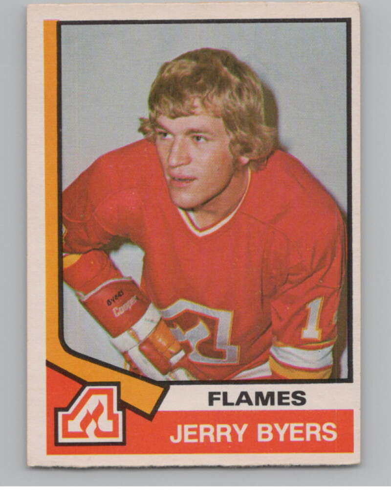 1974-75 O-Pee-Chee #273 Jerry Byers  RC Rookie Atlanta Flames  V103761 Image 1