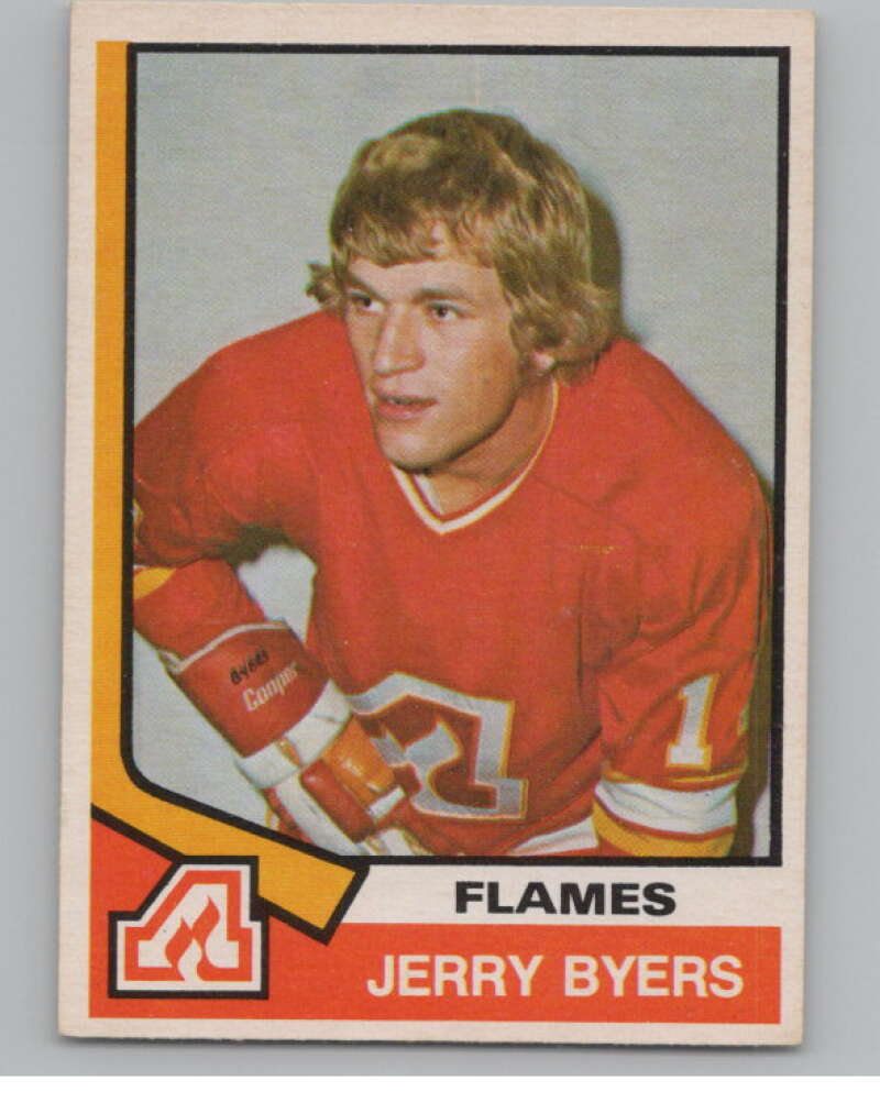 1974-75 O-Pee-Chee #273 Jerry Byers  RC Rookie Atlanta Flames  V103762 Image 1
