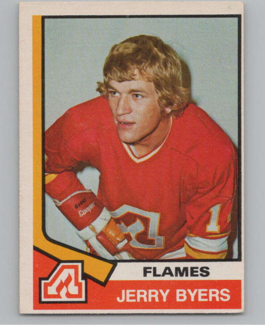 1974-75 O-Pee-Chee #273 Jerry Byers  RC Rookie Atlanta Flames  V103763 Image 1