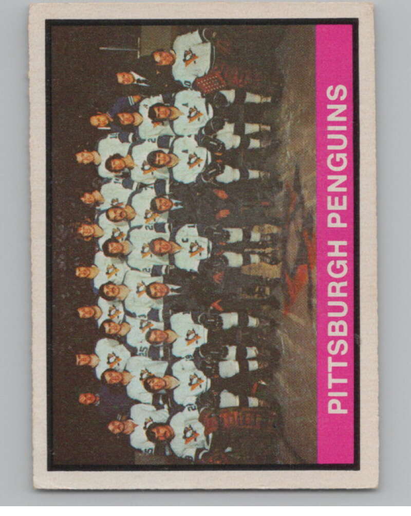 1974-75 O-Pee-Chee #274 Pittsburgh Penguins TC  Pittsburgh Penguins  V103764 Image 1