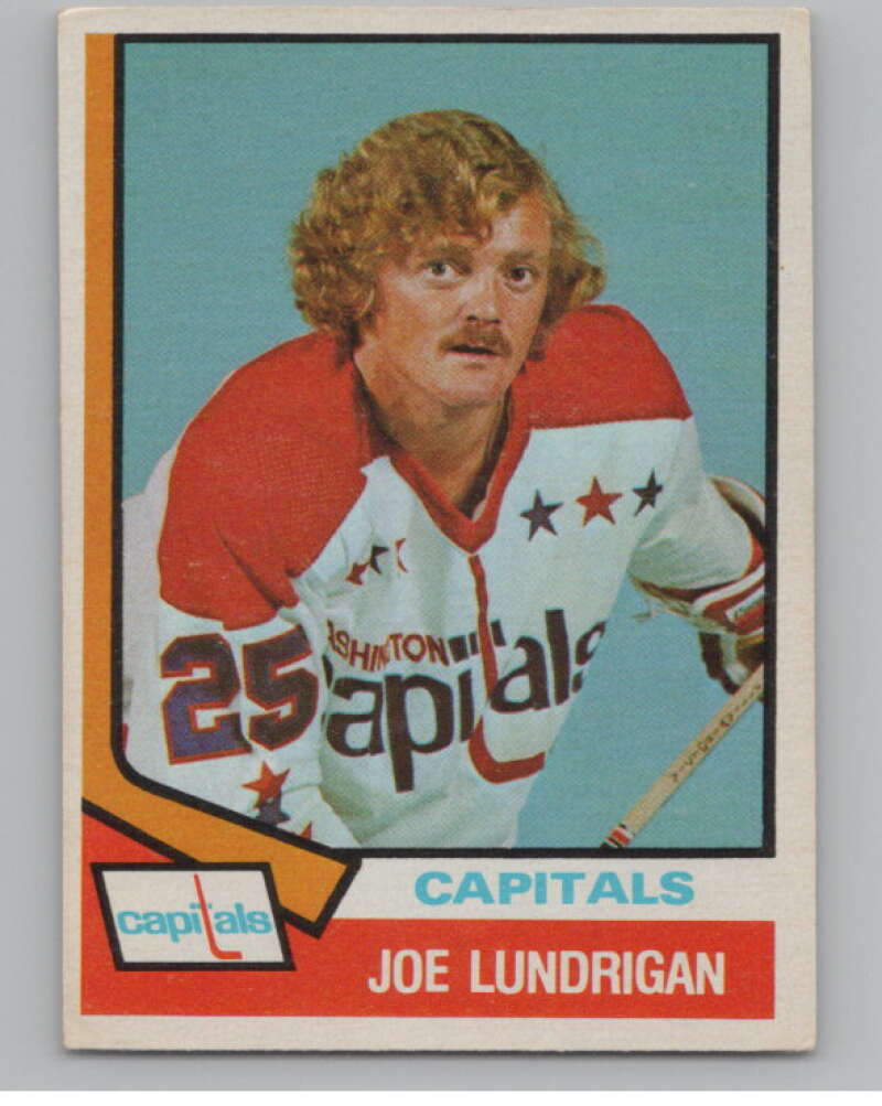 1974-75 O-Pee-Chee #277 Joe Lundrigan RC Rookie  Capitals  V103766 Image 1