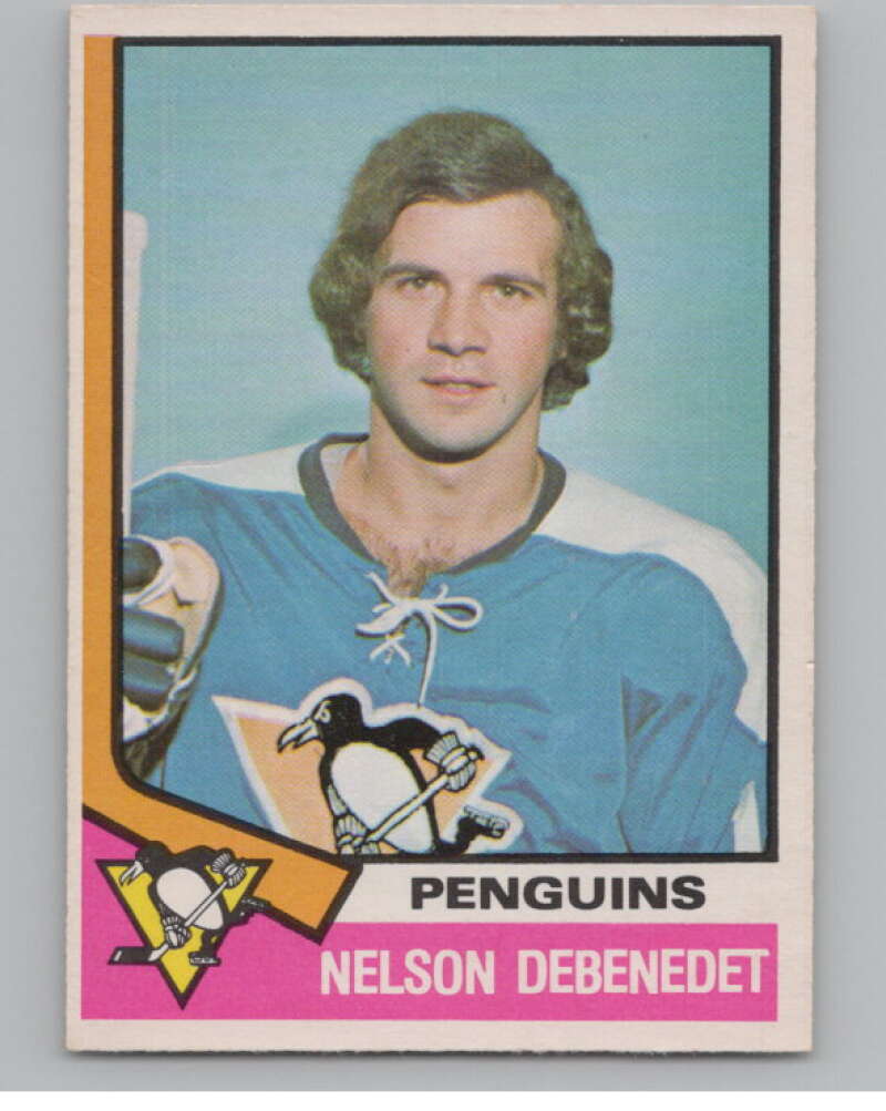 1974-75 O-Pee-Chee #293 Nelson DeBenedet  RC Rookie Penguins  V103777 Image 1